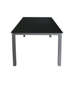 Mesa para cocina, comedor fija acabado cristal negro, 140cm(ancho) 75cm(altura) 90cm(fondo).