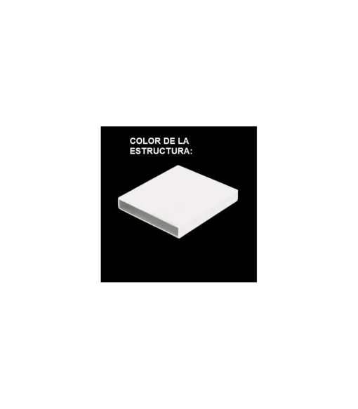 Mesa para terraza jardín extensible aluminio blanco Mantua-100, (Ancho-Fondo-Alto): 100/200x90x77cm.