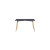 Mesa rectangular Md-Nordika fija acabado gris, 75 cm(alto)120 cm(ancho)80 cm(largo)