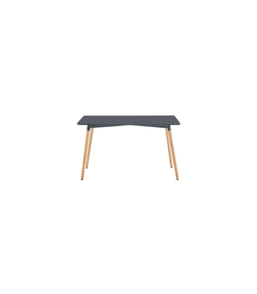 Mesa rectangular Md-Nordika fija acabado gris, 75 cm(alto)120 cm(ancho)80 cm(largo)