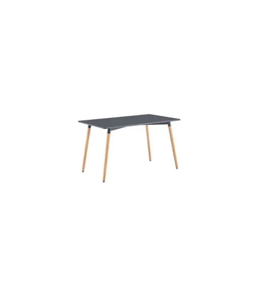 Mesa rectangular Md-Nordika fija acabado gris, 75 cm(alto)120 cm(ancho)80 cm(largo)
