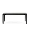 Mesa rectangular para cocina o comedor modelo Atlas acabado negro, 100cm(ancho) 75cm(alto) 180cm(largo)