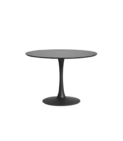 Mesa redonda Onda acabado negro 75 cm(alto) 110 cm(ancho) 110 cm(largo)