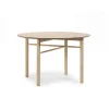 Mesa redonda para cocina o comedor modelo Junco acabado natural, 120cm(ancho) 75cm(alto) 120cm (largo)