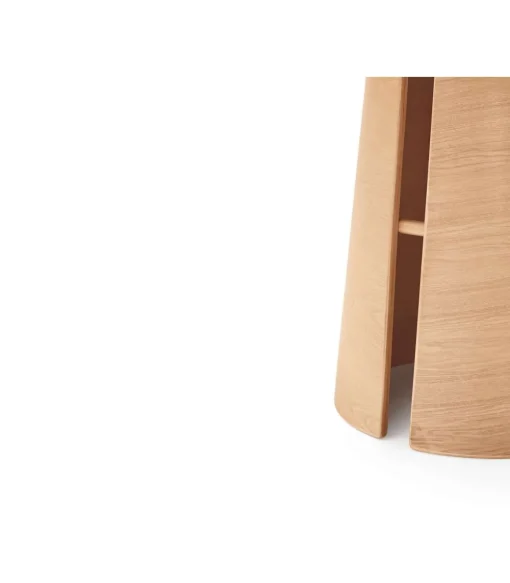 Mesa redonda para cocina o comedor modelo Cep acabado natural, 157cm(ancho) 75cm(alto) 157cm (largo)