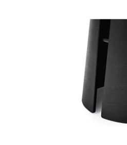 Mesa redonda para cocina o comedor modelo Cep acabado negro, 157cm(ancho) 75cm(alto) 157cm (largo)