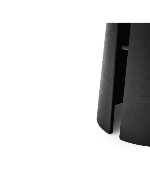 Mesa redonda para cocina o comedor modelo Cep acabado negro, 157cm(ancho) 75cm(alto) 157cm (largo)