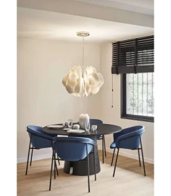 Mesa redonda para comedor modelo Cep acabado negro, 137cm(ancho) 75cm(alto) 137cm (largo)