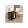 Mesita auxiliar kubox 1x1 acabado negro, 48 cm (alto) 41cm (ancho) 29 cm(fondo)
