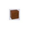 Mesita de noche dormitorio juvenil acabado madera maciza de cerezo 55cm(alto) 50cm(ancho) 35cm(fondo).