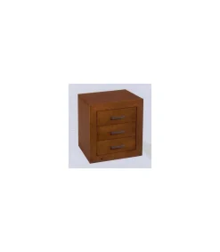 Mesita de noche dormitorio juvenil acabado madera maciza de cerezo 55cm(alto) 50cm(ancho) 35cm(fondo).