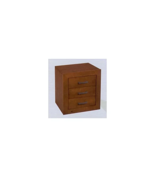 Mesita de noche dormitorio juvenil acabado madera maciza de cerezo 55cm(alto) 50cm(ancho) 35cm(fondo).