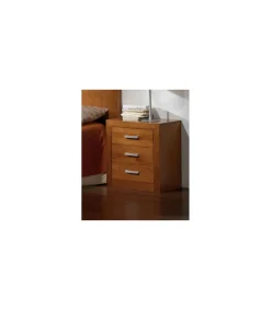 Mesita de noche dormitorio juvenil acabado madera maciza de cerezo 55cm(alto) 50cm(ancho) 35cm(fondo).