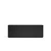 Mueble aparador modelo Doric 4 puertas 4 cajones interiores acabado negro, 46cm(ancho) 70cm(alto) 200cm (largo)