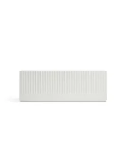 Mueble aparador modelo Doric 4 puertas 4 cajones interiores acabado blanco, 46cm(ancho) 70cm(alto) 200cm (largo)