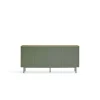 Mueble aparador para comedor modelo Arista 4 puertas acabado verde, 40cm(ancho) 78cm(alto) 165cm (largo)