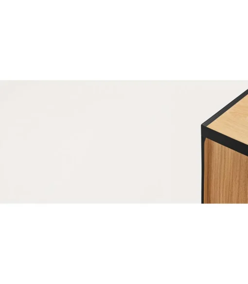 Mueble aparador para comedor modelo Arista 3 puertas acabado negro, 40cm(ancho) 85cm(alto) 110cm (largo)