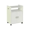 Mueble auxiliar microondas en acabado color blanco, 79,5 cm(alto)60 cm(ancho)40 cm(largo)