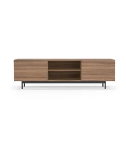 Mueble bajo televisión Md-608-2 en color nogal, 52cm(alto) 180cm(ancho) 43cm(largo)