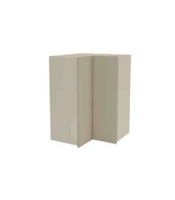 Mueble cocina alto de rincón acabado en puertas color visón, 90 cm(alto)63x63 cm(ancho)35 cm(largo)
