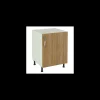 Mueble cocina con una puerta en roble cortez. 83 cm(alto)60 cm(ancho)58 cm(largo)