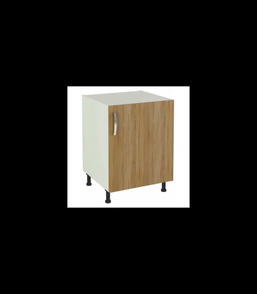 Mueble cocina con una puerta en roble cortez. 83 cm(alto)60 cm(ancho)58 cm(largo)