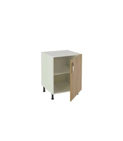 Mueble cocina con una puerta en roble cortez. 83 cm(alto)60 cm(ancho)58 cm(largo)