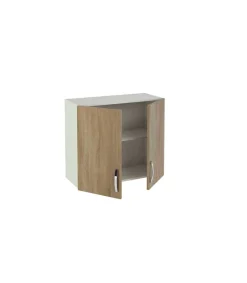 Mueble cocina para colgar con 2 puertas en roble cortez. 70 cm(alto)80 cm(ancho)33 cm(largo)