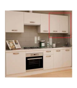 Mueble cocina para colgar con 2 puertas en blanco. 70 cm(alto)80 cm(ancho)33 cm(largo)