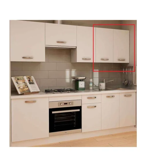 Mueble cocina para colgar con 2 puertas en blanco. 70 cm(alto)80 cm(ancho)33 cm(largo)