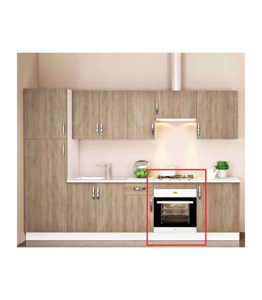 Mueble cocina para horno en roble cortez. 83 cm(alto)60 cm(ancho)58 cm(largo)