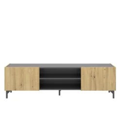 Mueble de televisión Dunai en Nordic Grafito 45,2 cm(alto)161cm(ancho)35 cm(largo)