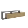Mueble de televisión Ram en Grafito-Nordic 46.8 cm(alto)165 cm(ancho)40 cm(fondo)