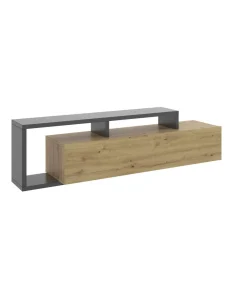 Mueble de televisión Ram en Grafito-Nordic 46.8 cm(alto)165 cm(ancho)40 cm(fondo)