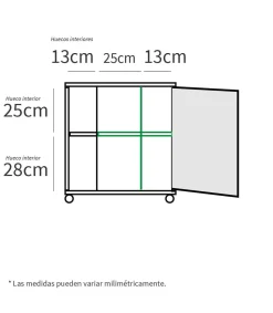 Mueble para tapar pie de lavabo Sintra acabado blanco, 64cm (alto) x 59cm (ancho) x 45cm (fondo).