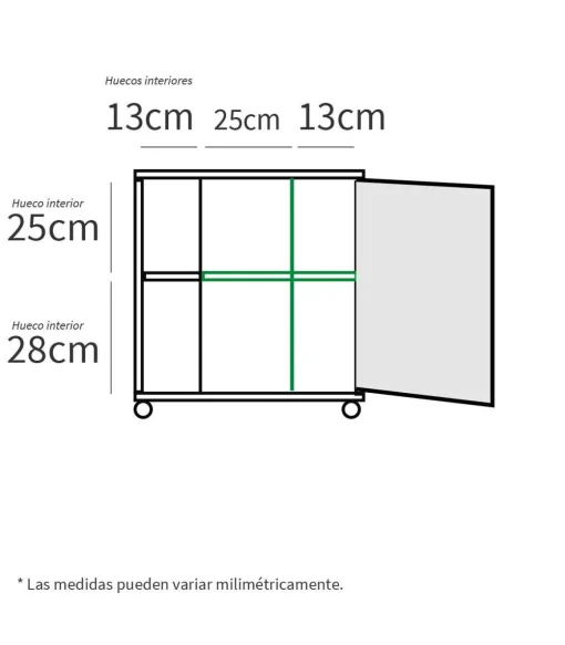 Mueble para tapar pie de lavabo Sintra acabado blanco, 64cm (alto) x 59cm (ancho) x 45cm (fondo).