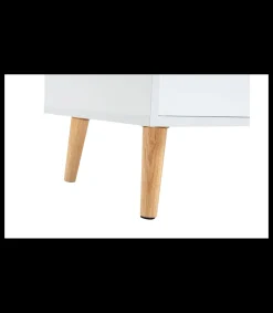 Mueble para televisión Md-Fiano 2 puertas acabado blanco, 140cm(ancho) 45cm(altura) 39.5cm(fondo).
