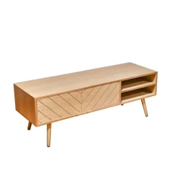 Mueble para televisión Md-Pekin 2 puertas acabado roble,120cm(ancho) 43cm(altura) 40cm(fondo).