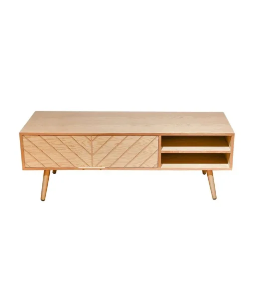Mueble para televisión Md-Pekin 2 puertas acabado roble,120cm(ancho) 43cm(altura) 40cm(fondo).