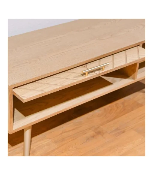 Mueble para televisión Md-Pekin 2 puertas acabado roble,120cm(ancho) 43cm(altura) 40cm(fondo).