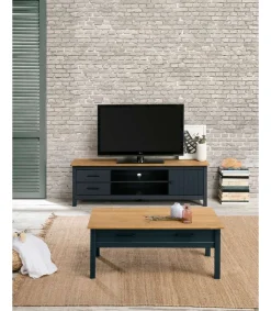 Mueble para TV Mariana acabado azul 47 cm(alto) 157 cm(ancho) 40 cm(largo)