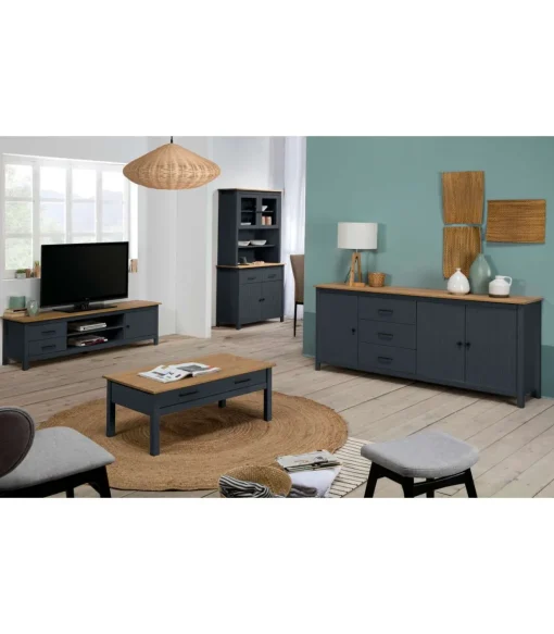 Mueble para TV Mariana acabado azul 47 cm(alto) 157 cm(ancho) 40 cm(largo)