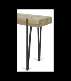 Mueble Recibidor Country en Madera y Metal. 80 cm(alto)110 cm(ancho)40 cm(fondo)