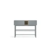 Mueble recibidor modelo Corvo 1 puerta 2 cajones acabado gris pela, 35cm(ancho) 90cm(alto) 120cm (largo)