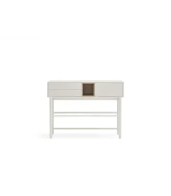 Mueble recibidor modelo Corvo 1 puerta 2 cajones acabado crema, 35cm(ancho) 90cm(alto) 120cm (largo)