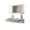 Mueble recibidor Zoe en blanco artik y roble alaska