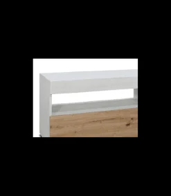Mueble televisión Alonso acabado polar-artisan, 50cm(alto) 200cm(ancho) 40cm(largo)