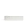 Mueble televisión modelo Doric 4 puertas 2 cajones interiores acabado blanco, 46cm(ancho) 42cm(alto) 180cm (largo)