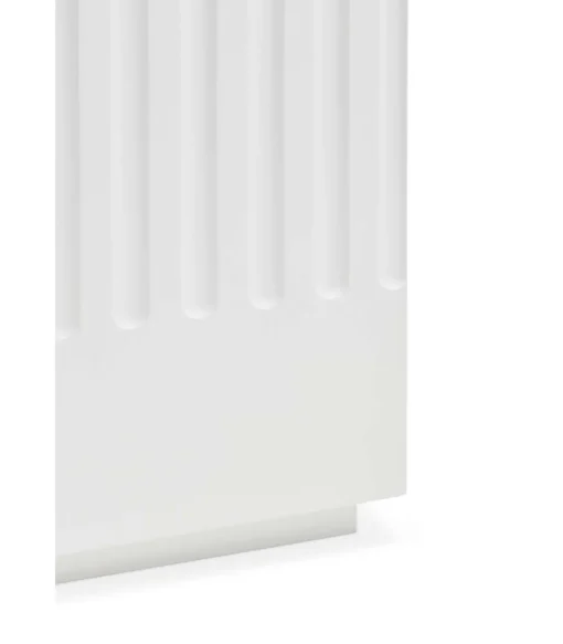 Mueble televisión modelo Doric 4 puertas 2 cajones interiores acabado blanco, 46cm(ancho) 42cm(alto) 180cm (largo)