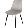 Pack 4 sillas modelo Córdoba tapizado velvet Tela Gris claro 43 cm(ancho) 86 cm(altura) 55 cm(fondo)